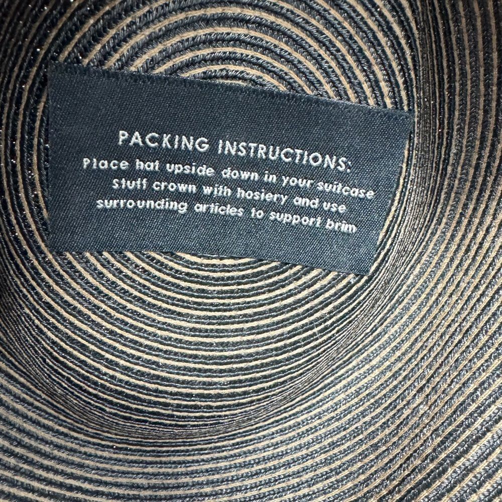 Eric Javits SquisheeStraw Fedora Hat – Leopard Print Band – Packable – UPF 50+ - Picture 6 of 9